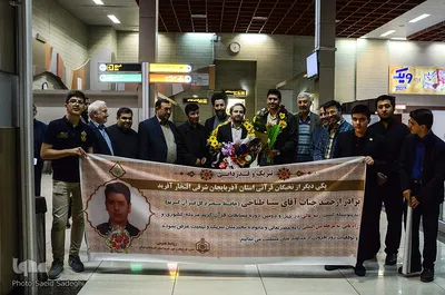 استقبال از سینا طباخی برگزیده مسابقات کشوری قرآن