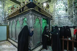 مراسم غبارروبی حرم حضرت عبدالعظیم در ایام شهادت حضرت زهرا (س)