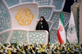 مراسم اختتامیه بخش نغمات بانوان چهل و هفتمین دوره مسابقات سراسری قرآن کریم در مصلی تبریز برگزار شد.