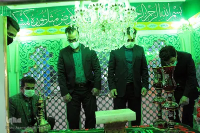 بازدید اصحاب رسانه از امامزاده سید نصرالله (ع) یزد‎