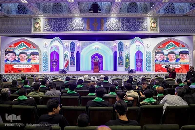 بزرگداشت شهدای مدرسه شجره طیبه میناب در حرم مطهر رضوی