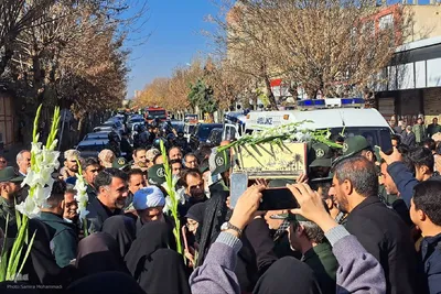تشییع پیکر مطهر شهید گمنام در میاندوآب