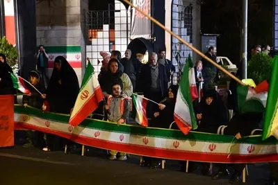 اجتماع دانشگاهیان دانشگاه تبریز در حمایت از آرمان‌های انقلاب