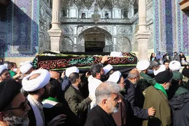 تشییع آیت الله شیخ عبدالنبی نمازی در قم