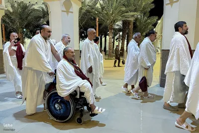 کاروان ویژه جانبازان احرام بستند و عازم بیت الله الحرام شدند