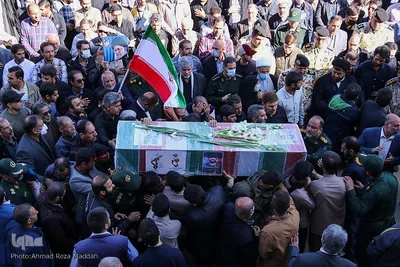 مراسم تشییع پیکر مطهر شهید مدافع حرم، سردار «داوود جعفری»