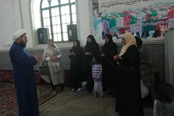 تشرف بانوان بلژیکی به بقعه متبرکه بی‌بی شطیطه(س)
