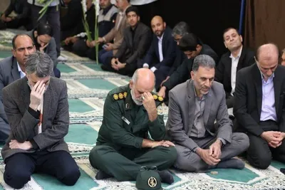 تشییع پیکر شهید گمنام در دانشگاه لرستان