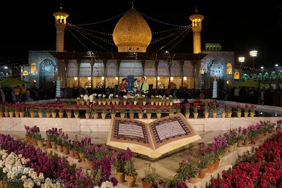 مراسم تحویل سال نو در حرم مطهر شاهچراغ (ع) شیراز‎