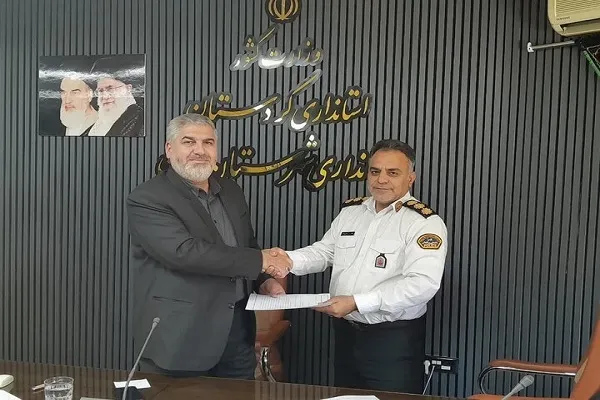 تأمین امنیت ترافیکی ‌زائران‌ اربعین حسینی در مرز باشماق