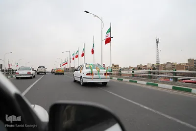 کاروان شادی خودرویی گل نرگس در تبریز‎‎