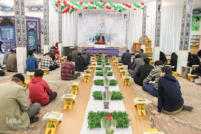 محفل جزء خوانی قرآن کریم در امامزادگان باقریه بیرجند
