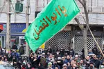 تشییع دو شهید گمنام دفاع مقدس بر شانه‌های مردم شهیدپرور ملایر