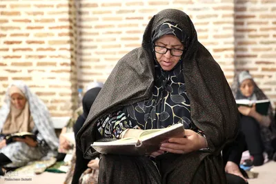 مراسم معنوی اعتکاف در مساجد قزوین