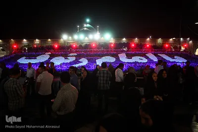 چراغانی حرم مطهر رضوی در شامگاه عید غدیر