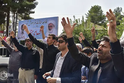 راهپیمایی نمازگزاران کرمانی علیه جنایات آل سعود