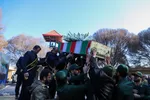 تشییع پیکر مطهر پنج شهید گمنام در تبریز‎
