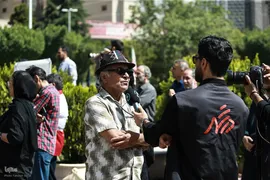  آیین تشییع پیکر زنده‌یاد بهروز رضوی، گوینده، مجری و بازیگر پیشکسوت صدا و سیما در مسجد بلال 