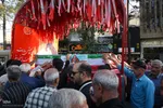 مراسم تشییع پیکر شهیدان مصطفی امینی و عبدالحسین شیخ‌کوپایی