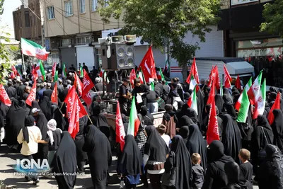 مراسم پیاده‌روی جاماندگان اربعین حسینی در شهرستان اهر