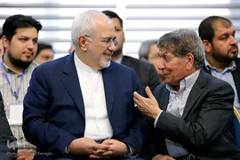 محمود هاشمی و محمدجواد ظریف در همایش عبور از بحران و توسعه ایران