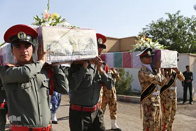 استقبال از ۹ شهید گمنام دفاع مقدس در تبریز