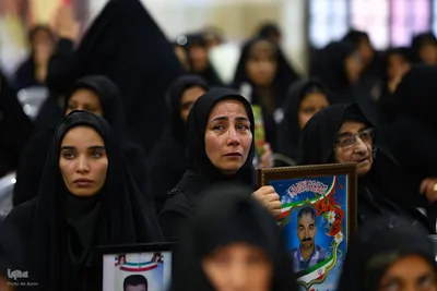 مراسم چهلم شهدای حوادث دی‌ماه در گلستان شهدای اصفهان