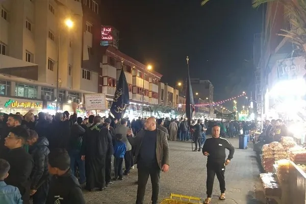 راهپیمایی در کاظمین عراق در حمایت از آیت‌الله سیستانی
