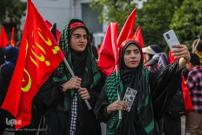 مراسم راه‍یمایی جاماندگان اربعین در شیراز