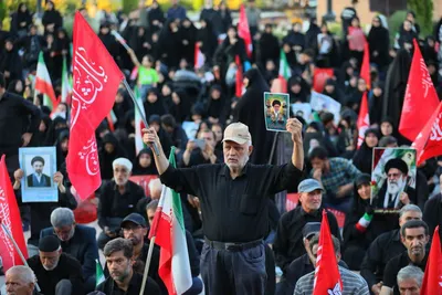آیین باشکوه جاماندگان تشییع آقای شهید ایران در همدان