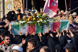 مراسم تشییع شهدای گمنام در سمنان
