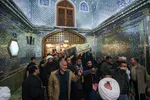 آیین وداع با پیکرهای مطهر چهار شهید گمنام دوران دفاع مقدس در حرم مطهر شاهچراغ(ع)‎