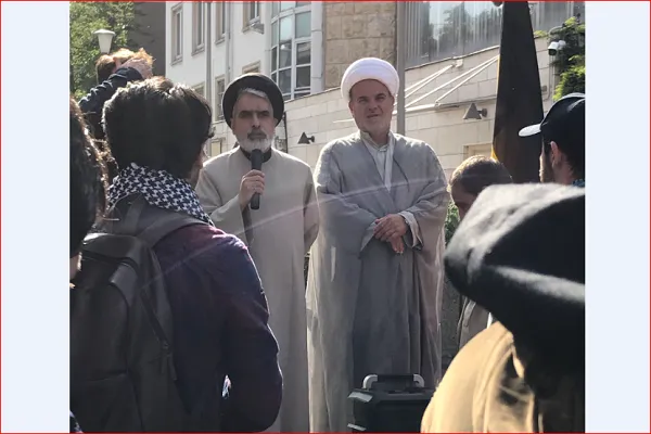 حمایت از فلسطین مقابل سفارت اسرائیل در بروکسل + فیلم