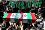 پیکر مطهر شهید مدافع حرم «عباس آسمیه» در کرج