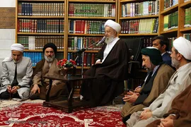 ⁨دیدار علمای اهل سنت کردستان با آیت الله العظمی مکارم شیرازی
