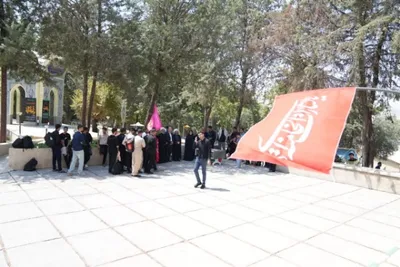 اعزام دانشجو معلمان دانشگاه فرهنگیان لرستان به پیاده‌روی اربعین حسینی