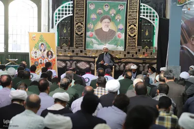 مراسم هفتمین روز شهادت رئیس جمهور شهید و همراهان ایشان در ملایر‎