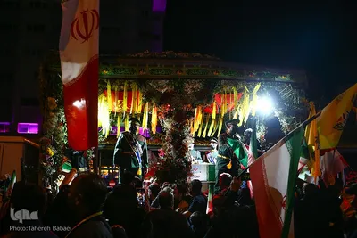 تشییع پیکر سردار شهید حاج مجید خادمی در تهران