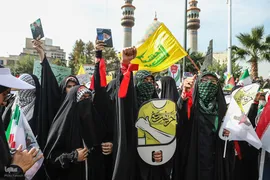 تجمع دانش‌آموزان تهرانی در حمایت از مردم مظلوم فلسطین
