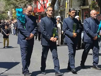 عزاداری مردم اهر در سوگ شهادت امام رضا(ع)