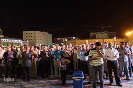 حرم مطهر رضوی در شب میلاد حضرت رضا(ع)