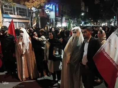 تجمع شبانه حمایت از مدافعان وطن و جشن مهر ماندگار ویژه ازدواج زوجین جانفدا در اهر