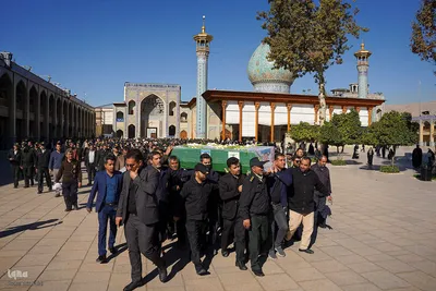 تشییع پیکر مطهر سرهنگ شهید احسان بخشنده در شیراز