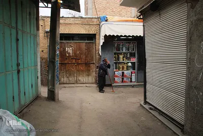 خلوتی بازار اهر در روزهای کرونایی