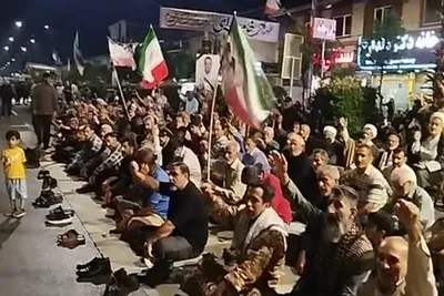 نودمین اجتماع شبانه مردم انقلابی فریدونکنار