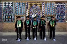 مراسم نقاره‌زنی حرم مطهر رضوی در آستانه میلاد امام رضا(ع)