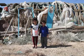 کودکان زلزله زده روستای گلین