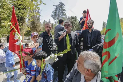 تشييع و خاكسپاري پيكر جانباز قهرمان بهمن گلبارنژاد
