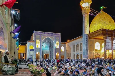 نورافشانی آستان مقدس حضرت احمدی و محمدی(ع) در شیراز‎‎