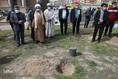 مراسم درختکاری گرامیداشت پیرغلامان اهل بیت(ع) در بوستان «باغ نو» فرهنگسرای تهران